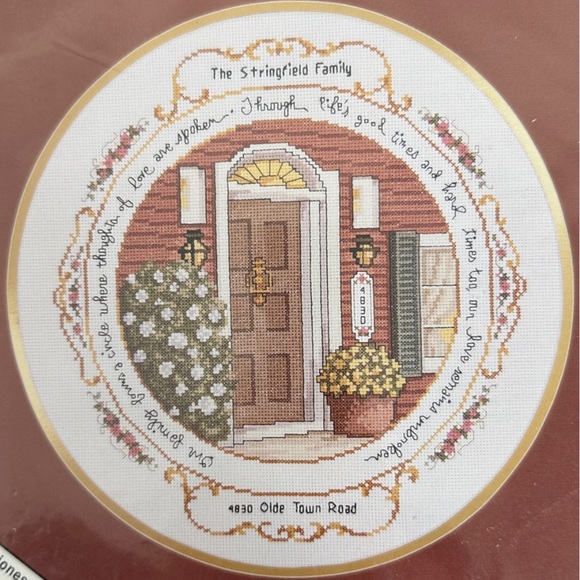 NWT Vintage Elsa Williams Counted Cross Stitch Kit A Family Circle D. Morgan New - Picture 2 of 8
